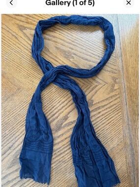 GAP Navy Blue Lightweight Eyelit Scarf